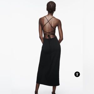 Brand new Zara Midi Corset Dress Black. Never worn.